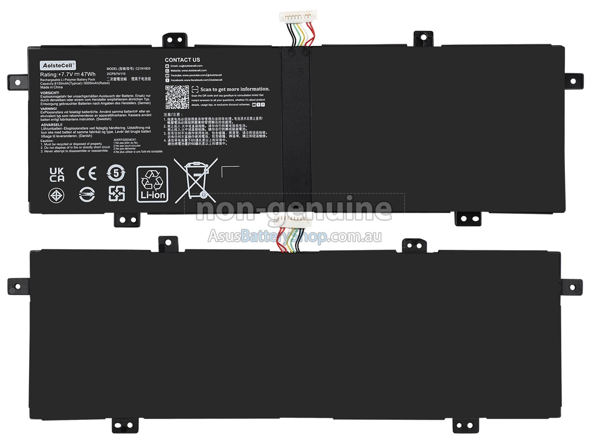 Asus ZenBook UX431FA battery replacement